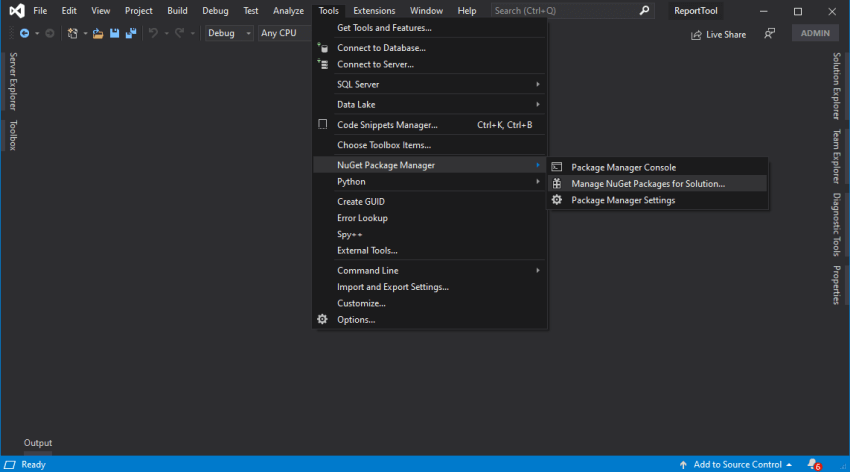 Basic settingsconfiguration of .Net Core Web Application